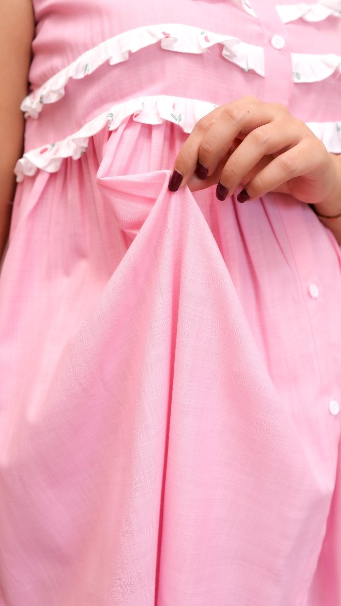 Fern | Button-Down Maternity & Nursing DressALL US WOMENmaternity and feeding
