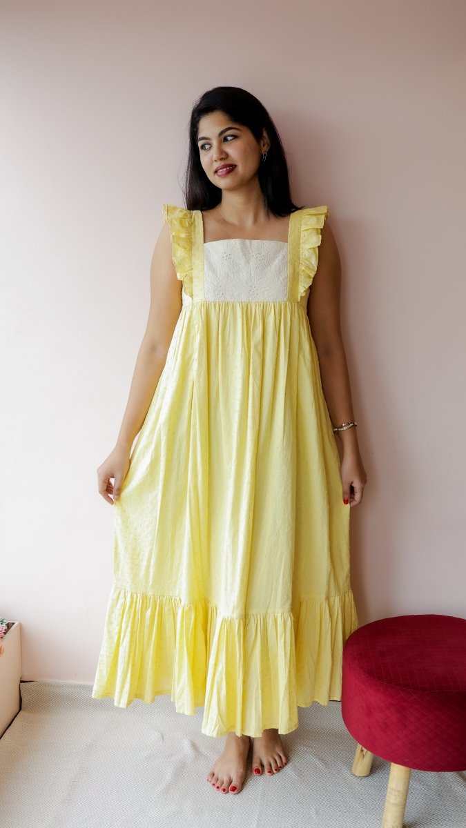 Flurry |Cambric Cotton Feeding DressALL US WOMENmaternity and feeding