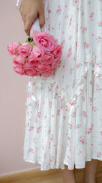 Fog — Cotton Floral Ruffle-Hem homecoming DressALL US WOMENmaternity and feeding