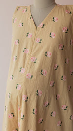 Ganga | Blush Rose Print Cotton Maternity & Nursing DressALL US WOMENmaternity and feeding