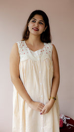 Glean — Cotton Cherry-Print Button-Down Recovery DressALL US WOMENmaternity and feeding