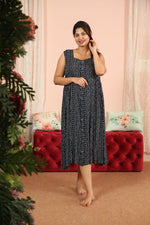 Hospitalgown|Maternity|Serene|blue|SleevelessALL US WOMENmaternity and feeding