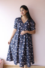 Ira Handblock Printed Cotton Maternity & Nursing Dress | Noor collectionALL US WOMENmaternity and feeding