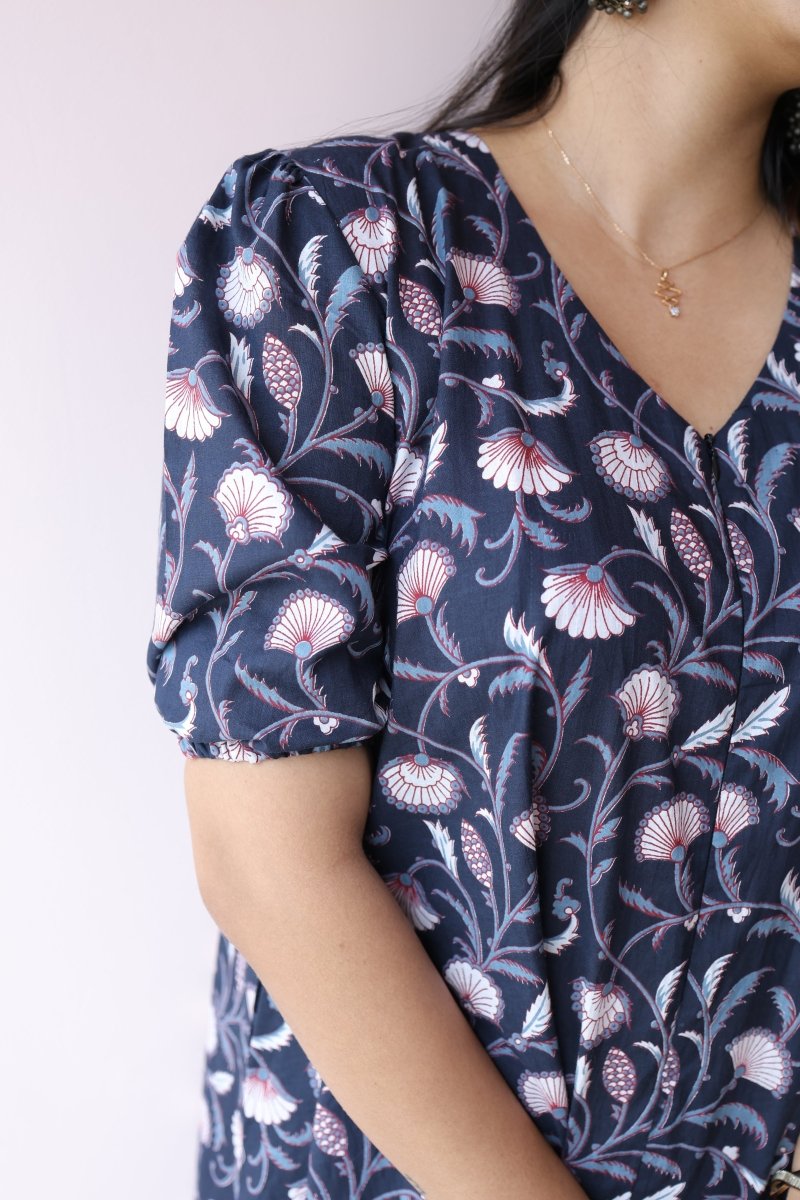 Ira Handblock Printed Cotton Maternity & Nursing Dress | Noor collectionALL US WOMENmaternity and feeding