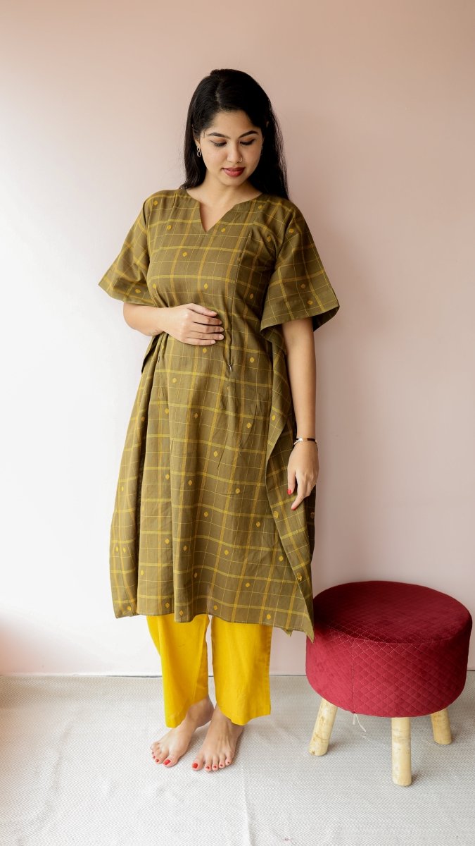 Kani |Handloom Cotton Feeding CordsetALL US WOMENmaternity and feeding