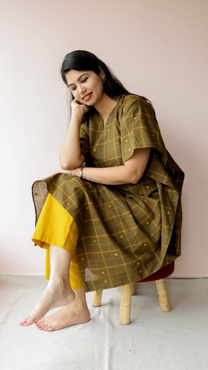 Kani |Handloom Cotton Feeding CordsetALL US WOMENmaternity and feeding