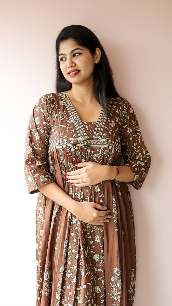 Kaveri | Soft Cotton Maternity & Feeding DressALL US WOMENmaternity and feeding