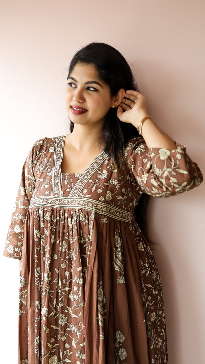 Kaveri | Soft Cotton Maternity & Feeding DressALL US WOMENmaternity and feeding