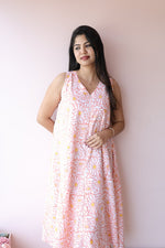 Kiran Handblock Printed Cotton Feeding - Friendly Dress | Noor coolectionALL US WOMENmaternity and feeding