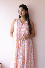 Kiran Handblock Printed Cotton Feeding - Friendly Dress | Noor coolectionALL US WOMENmaternity and feeding