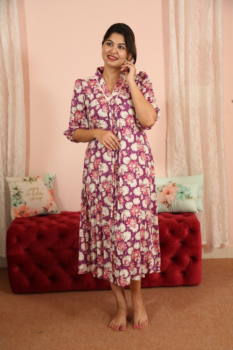 Kurti|Feeding|Serene|lotusprintALL US WOMENmaternity and feeding