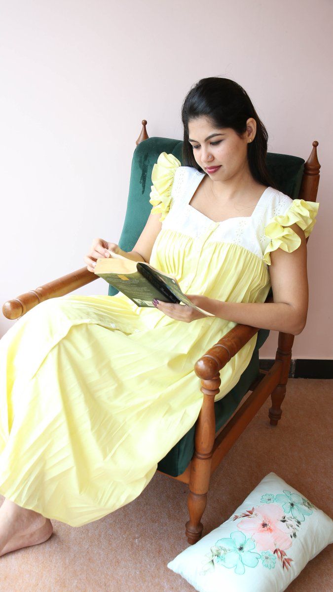 Lemon zest|Hospital gown|Fruitful journey|All us womenALL US WOMENmaternity and feeding