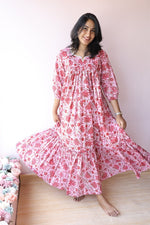 Lina Handblock Cotton Maternity & Nursing Dress | Noor collectionALL US WOMENmaternity and feeding