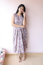 Maisha Handblock Cotton Feeding - Friendly Maternity Dress | NoorALL US WOMENmaternity and feeding