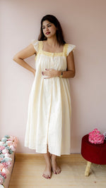 Mellow — Cotton Stripe Button-Down Recovery DressALL US WOMENmaternity and feeding
