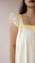 Mellow — Cotton Stripe Button-Down Recovery DressALL US WOMENmaternity and feeding