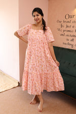 Mellow Drift – Cocoon Edit | Relaxed Fit Cotton Maternity & Nursing DressALL US WOMENmaternity and feeding