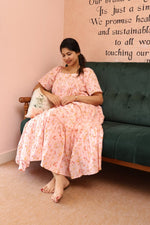 Mellow Drift – Cocoon Edit | Relaxed Fit Cotton Maternity & Nursing DressALL US WOMENmaternity and feeding