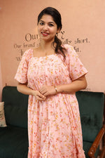 Mellow Drift – Cocoon Edit | Relaxed Fit Cotton Maternity & Nursing DressALL US WOMENmaternity and feeding