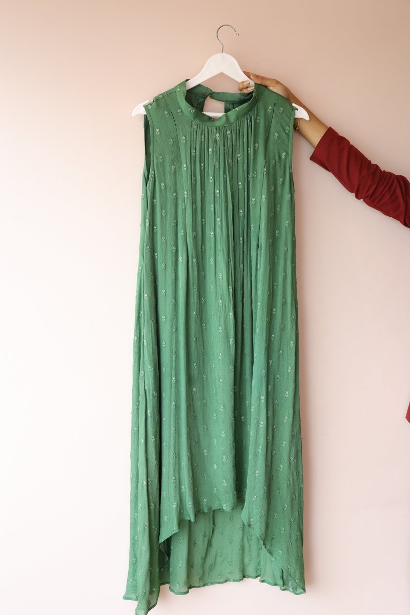 Moss Haven – Cocoon Edit | Green Sleeveless Nursing & Maternity Dress with Feeding ZipsALL US WOMENmaternity and feeding