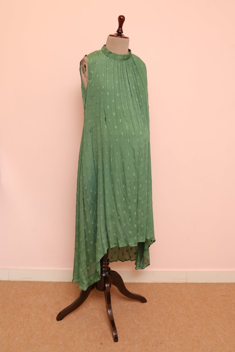 Moss Haven – Cocoon Edit | Green Sleeveless Nursing & Maternity Dress with Feeding ZipsALL US WOMENmaternity and feeding