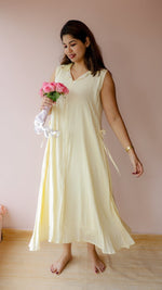 Moss | Rayon Micro-Stripe homecoming DressALL US WOMENmaternity and feeding
