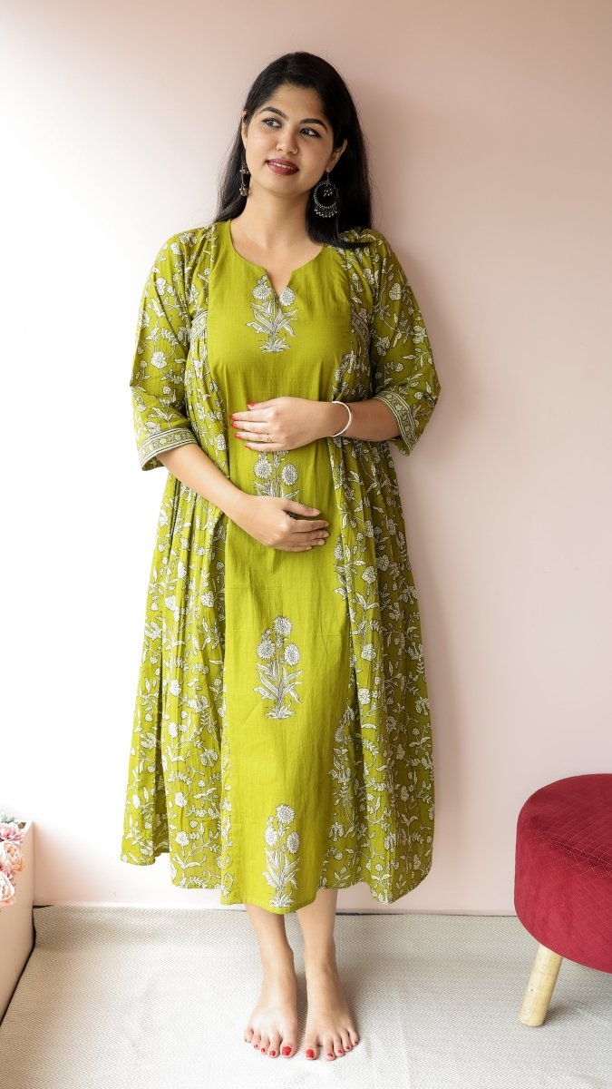 Narmada | Soft Cotton Feeding & Maternity DressALL US WOMENmaternity and feeding