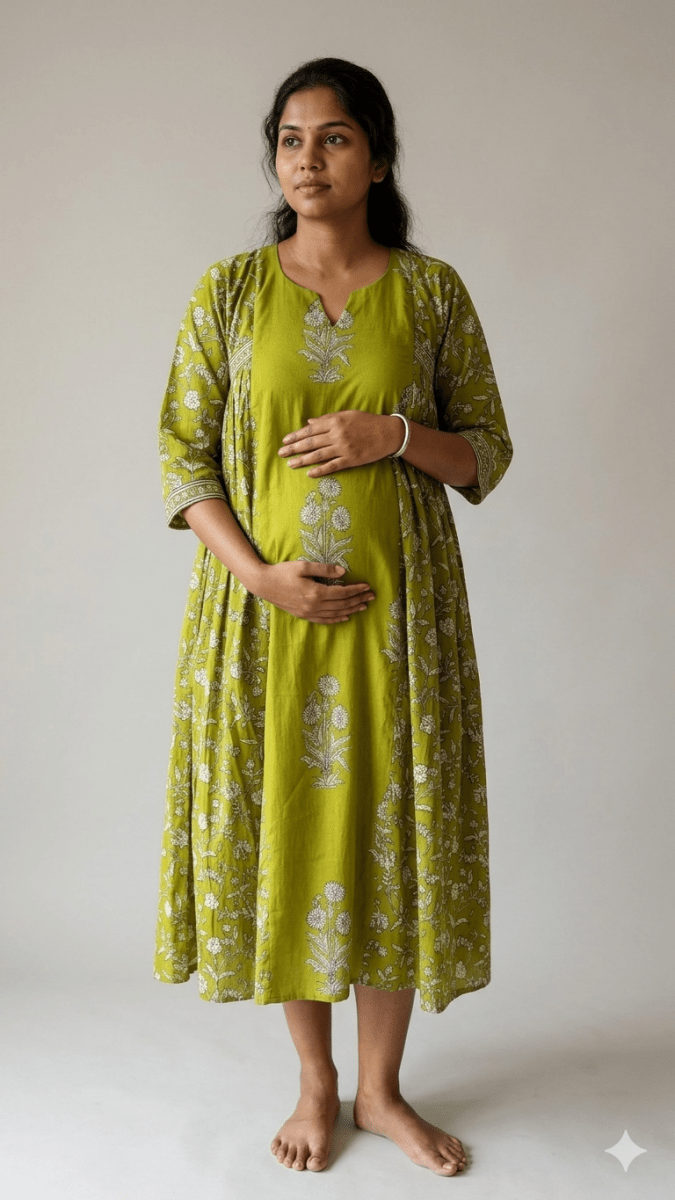 Narmada | Soft Cotton Feeding & Maternity DressALL US WOMENmaternity and feeding