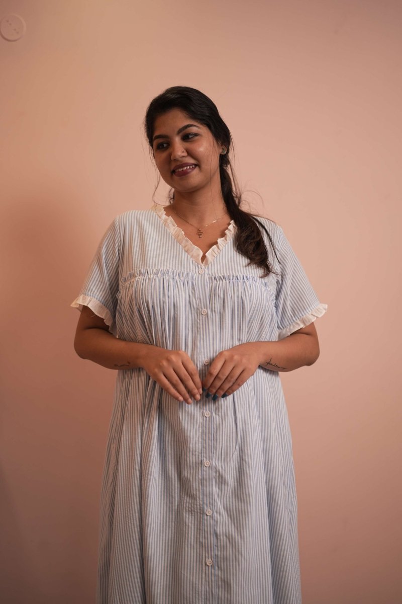 Neelakurinji|Hospital gown|Maternity|MadhuramALL US WOMENmaternity and feeding