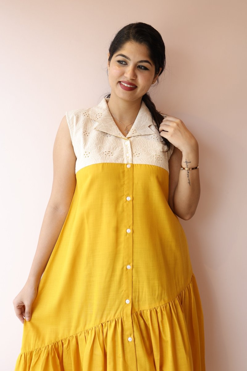 Nestle Soft – Cocoon Edit | Cotton Nursing & Maternity Button - Down Shirt DressALL US WOMENmaternity and feeding