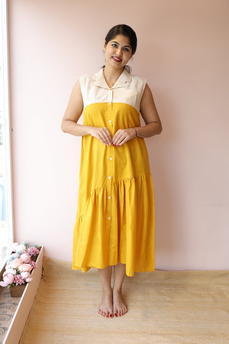 Nestle Soft – Cocoon Edit | Cotton Nursing & Maternity Button - Down Shirt DressALL US WOMENmaternity and feeding