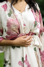 Opera Crème|Premium Maternity Dress with Pearl Button - Down | Hearth CollectionALL US WOMENmaternity and feeding