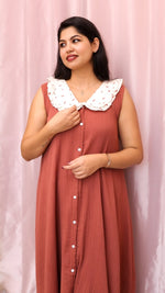 Pallor | Button-Down Maternity & Nursing DressALL US WOMENmaternity and feeding