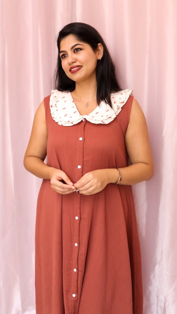 Pallor | Button-Down Maternity & Nursing DressALL US WOMENmaternity and feeding