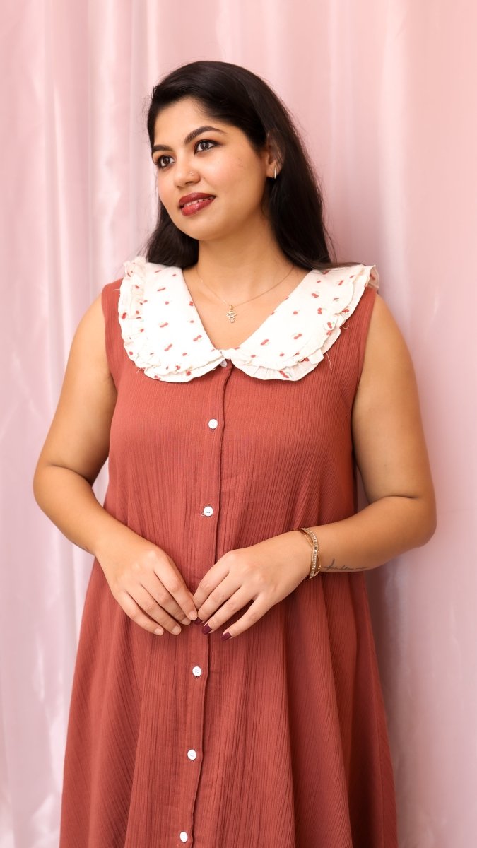 Pallor | Button-Down Maternity & Nursing DressALL US WOMENmaternity and feeding