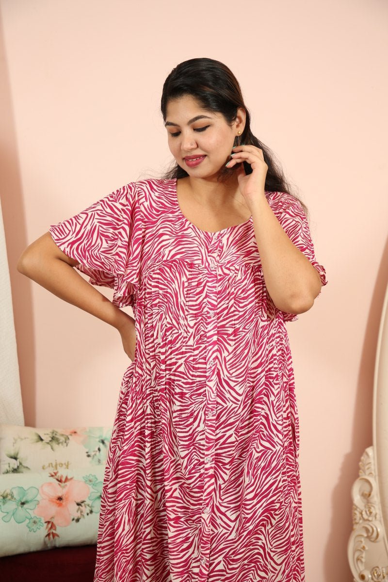 Paris pink|Hospital gown|All us women|LalalandALL US WOMENmaternity and feeding