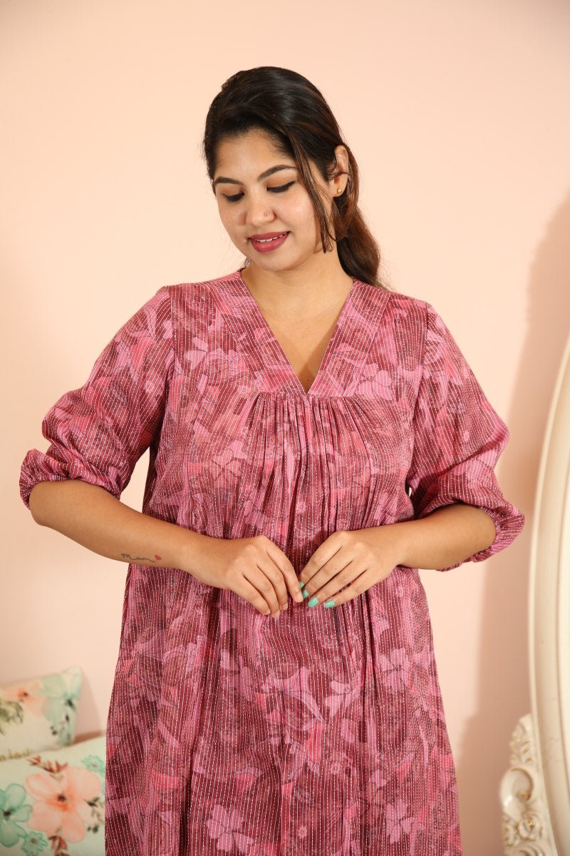 Peony Pink|Feeding kurti|La la land|All Us WomenALL US WOMENmaternity and feeding