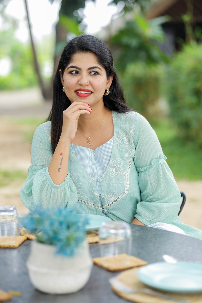 Pistachio Crème Maternity Dress with Kota Doria Overlay & Center Zip | Hearth CollectionALL US WOMENmaternity and feeding