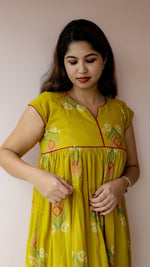 Purnima — Cotton Ikat-Print Ethnic maternity and feeding DressALL US WOMENmaternity and feeding