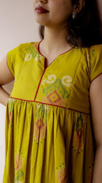 Purnima — Cotton Ikat-Print Ethnic maternity and feeding DressALL US WOMENmaternity and feeding
