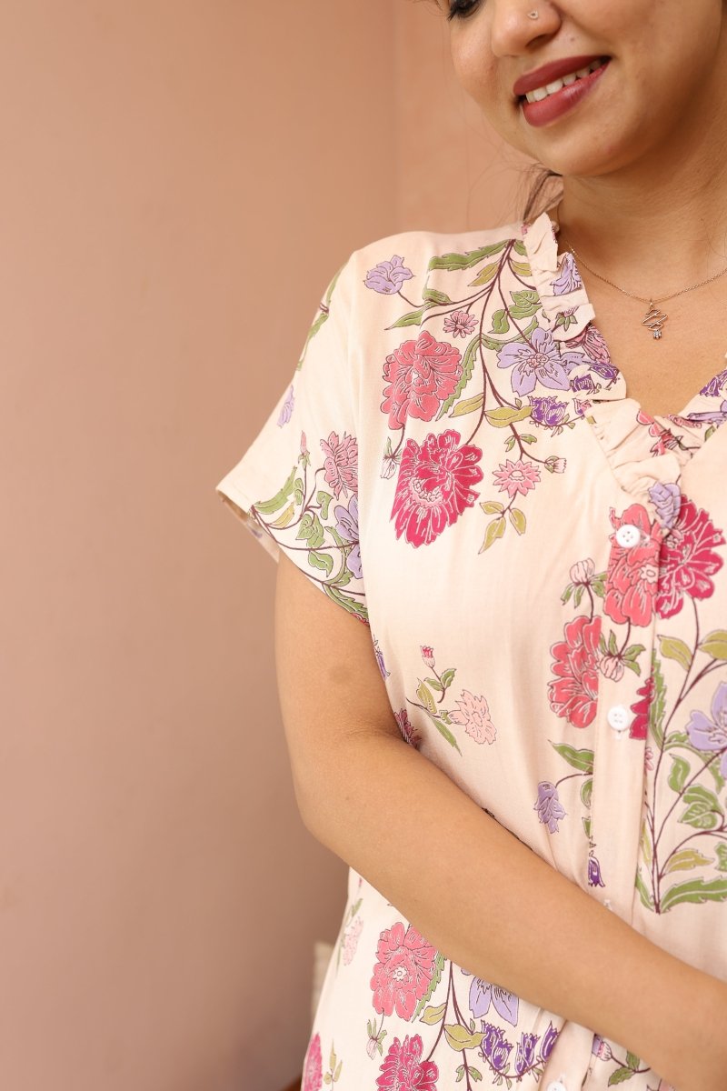 Quiet Bloom – Cocoon Edit | Chic Nursing - Friend button down DressALL US WOMENmaternity and feeding