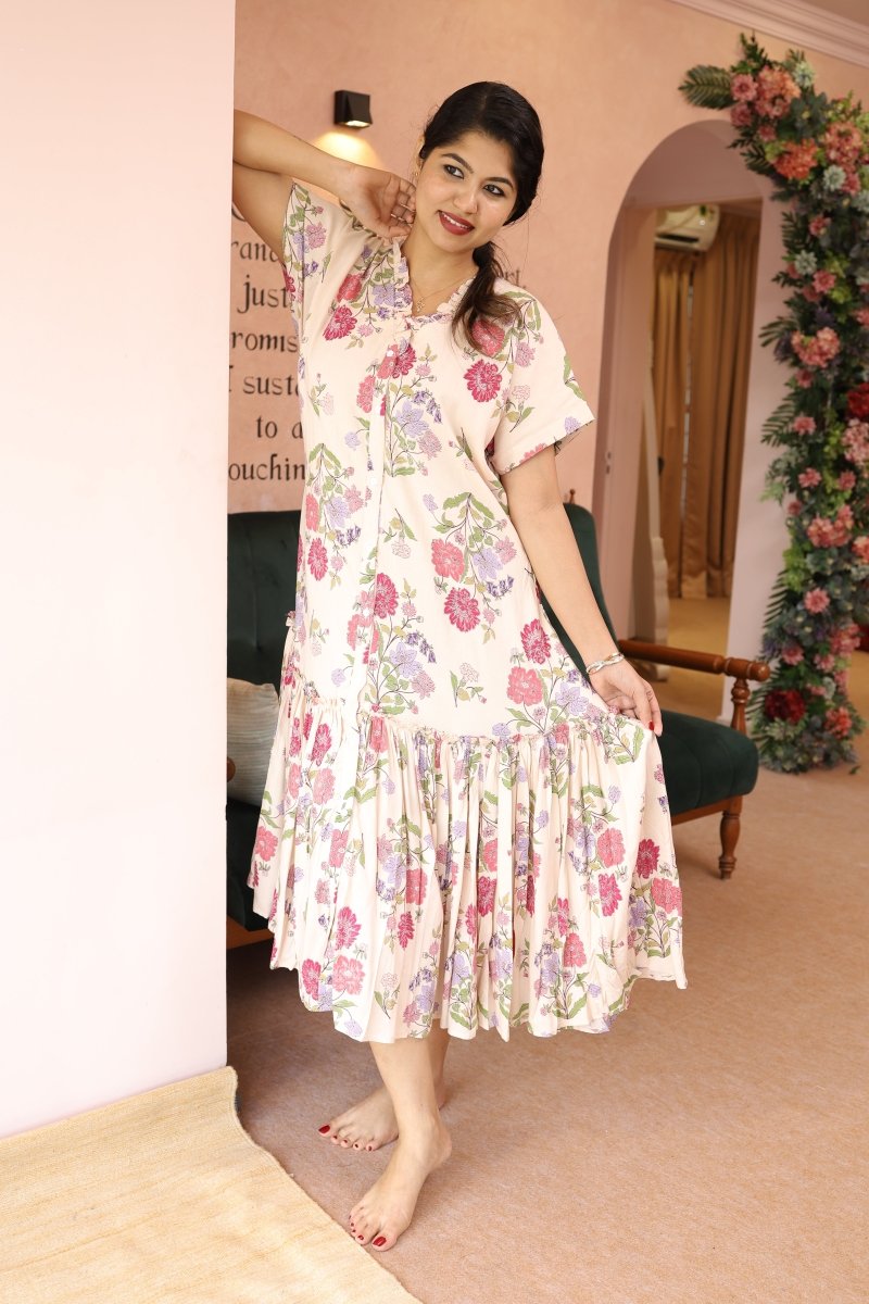 Quiet Bloom – Cocoon Edit | Chic Nursing - Friend button down DressALL US WOMENmaternity and feeding