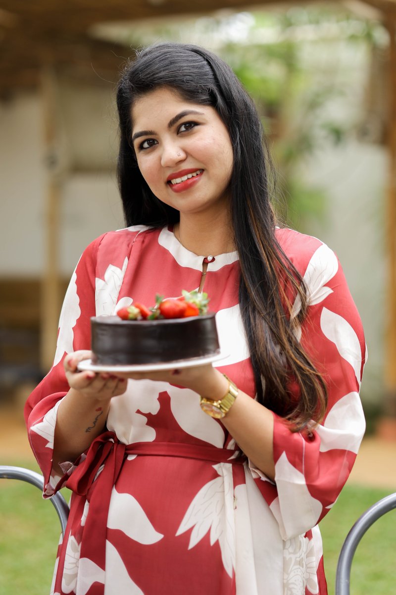 Red Velvet Bloom Premium Satin Georgette Maternity & Nursing dress | HearthALL US WOMENmaternity and feeding