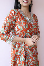 Ruhani Cotton Maternity & Feeding Dress|Noor|All Us WomenALL US WOMENmaternity and feeding