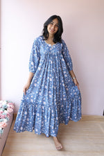 Safa Handblock Printed Cotton Maternity & Feeding Dress | Noor collectionALL US WOMENmaternity and feeding