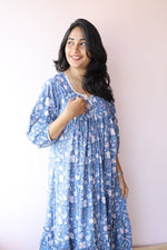 Safa Handblock Printed Cotton Maternity & Feeding Dress | Noor collectionALL US WOMENmaternity and feeding