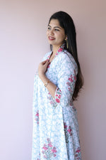 Sahar Handblock Printed Cotton Feeding - Friendly Maternity Dress | Noor All us womenALL US WOMENmaternity and feeding