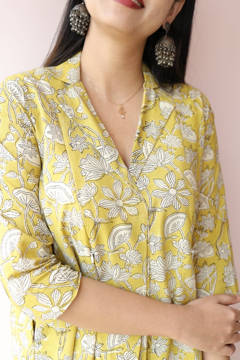 Sana Handblock Cotton Feeding - Friendly Maternity Dress | Noor collectionALL US WOMENmaternity and feeding