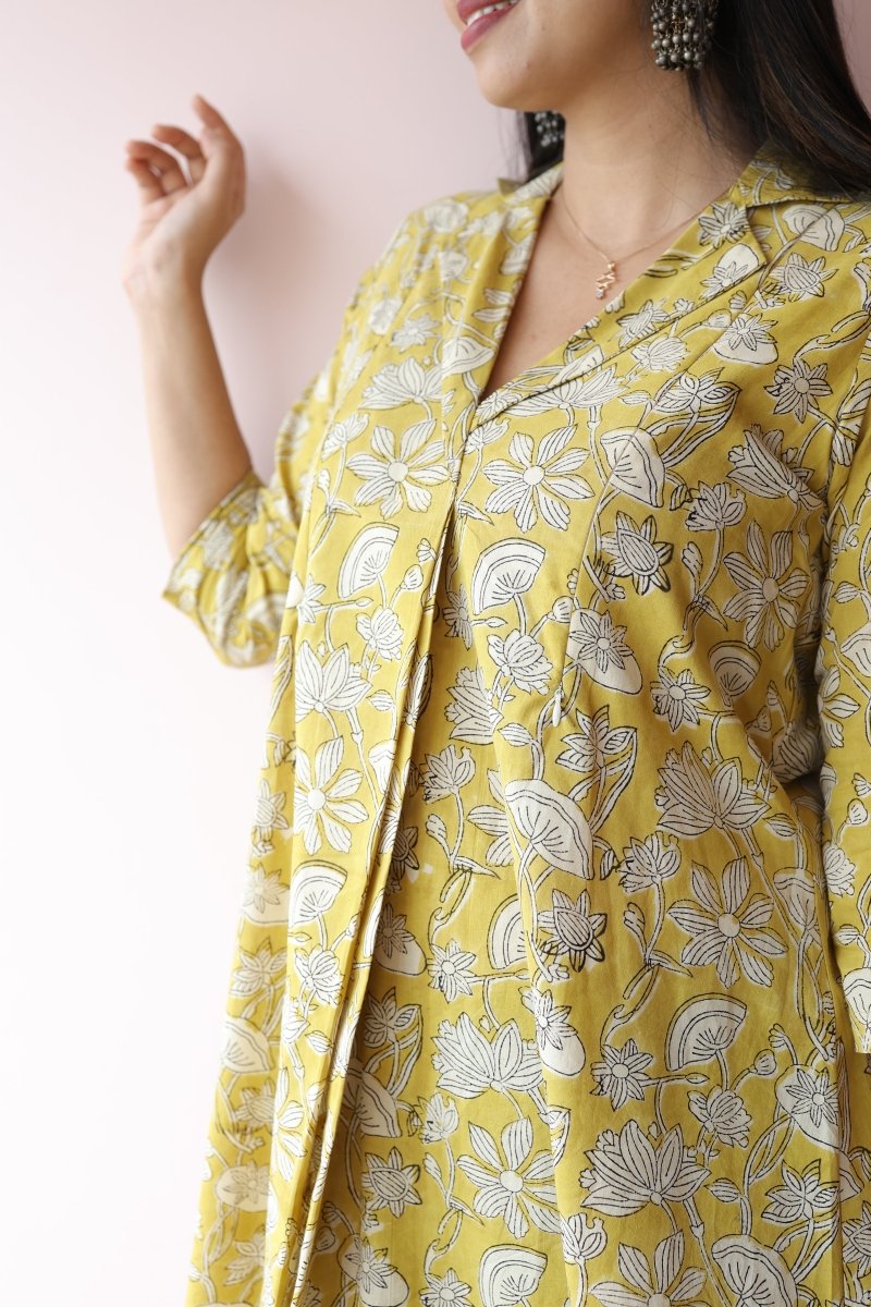 Sana Handblock Cotton Feeding - Friendly Maternity Dress | Noor collectionALL US WOMENmaternity and feeding