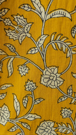 Saraswati — Mustard Floral Vine Block Print Cotton Maternity & Nursing DressALL US WOMENmaternity and feeding